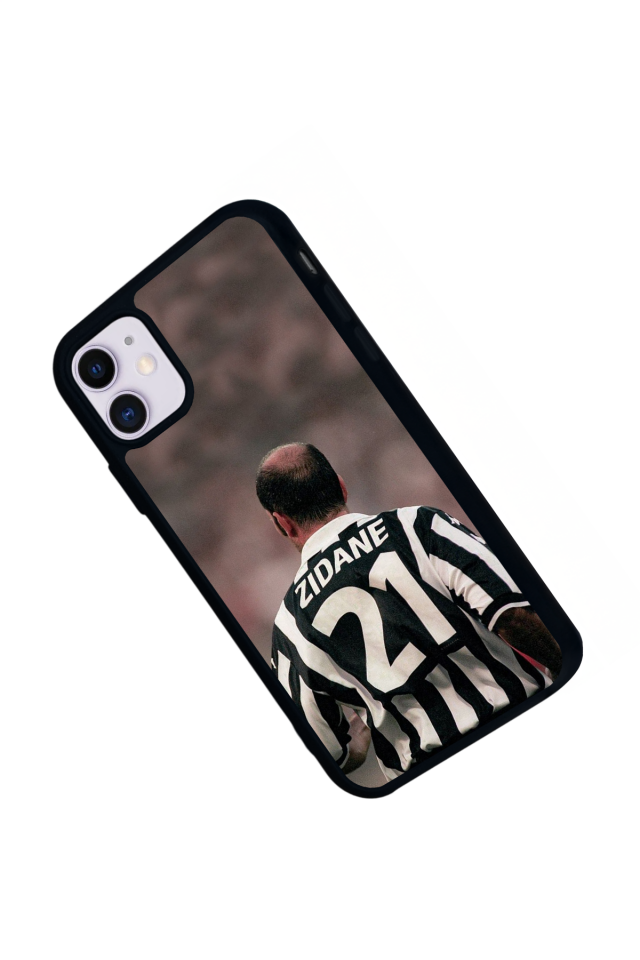 iPhone 11 Uyumlu Zidane Tasarımlı Glossy Premium Kılıf
