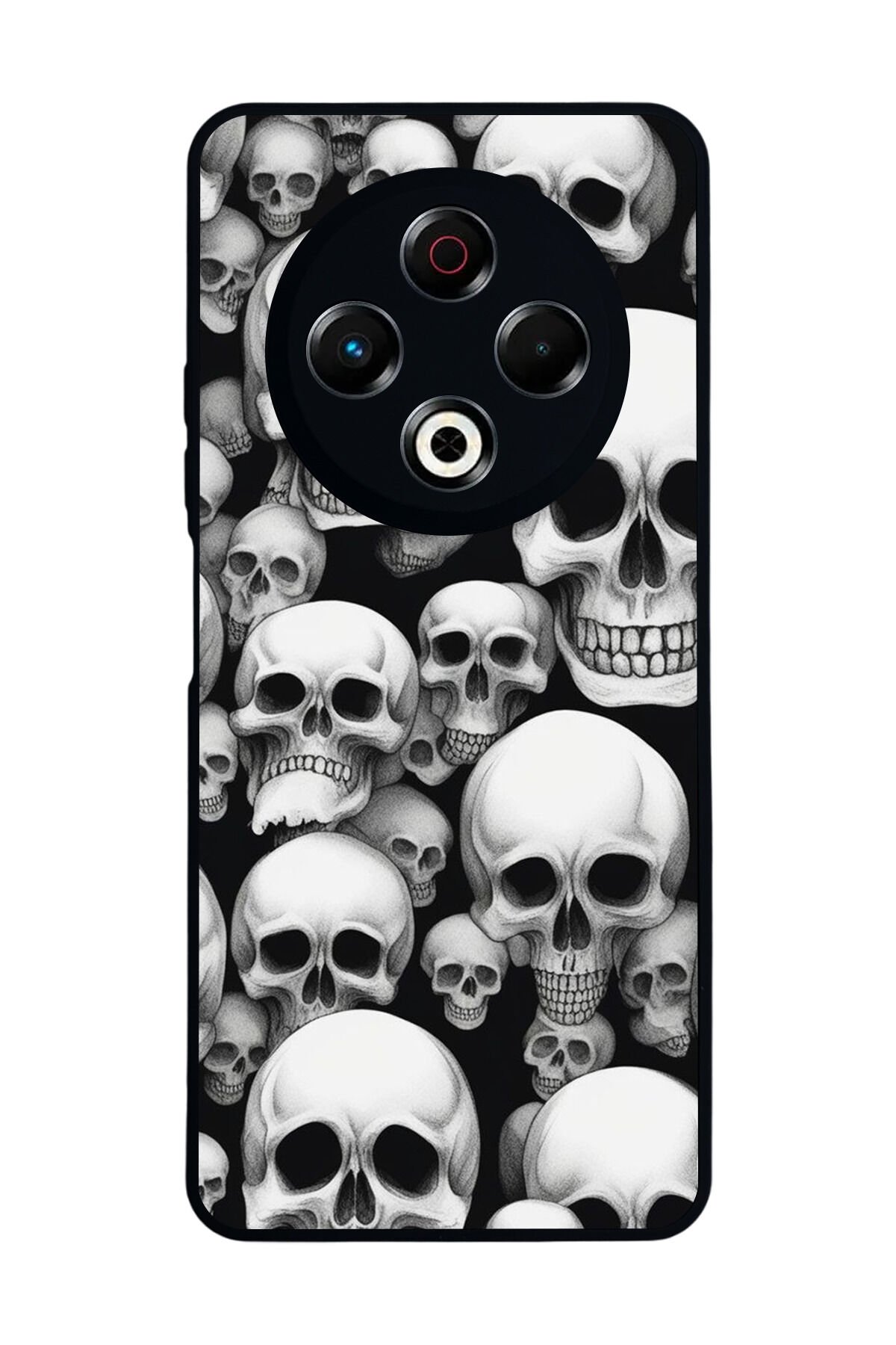 Tecno Spark 30 Uyumlu KuruKafa Tasarımlı Glossy Premium Kılıf