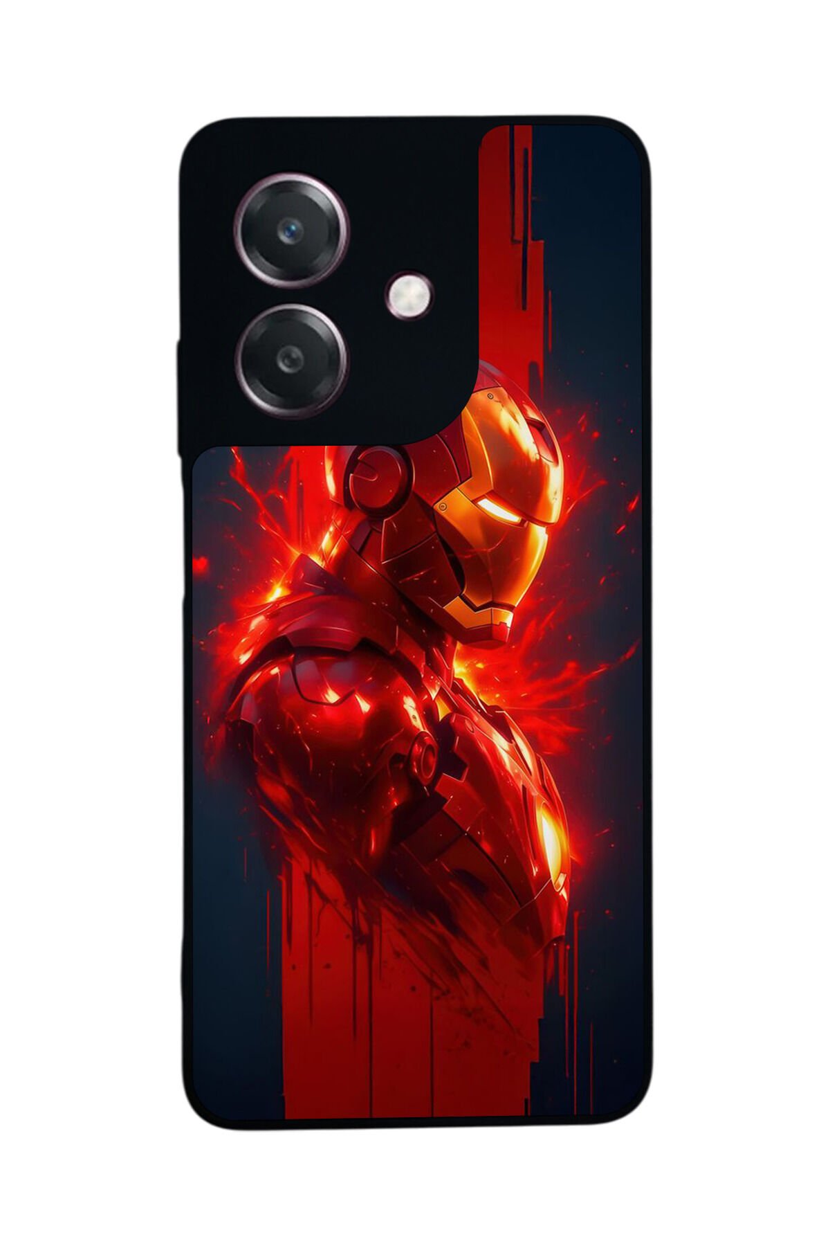 Oppo A3 5G Uyumlu Iron Man ( Demir Adam ) Tasarımlı Glossy Premium Kılıf