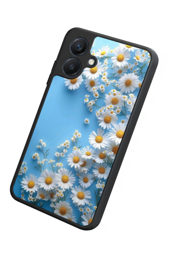 Samsung Galaxy A07 Uyumlu Cicek Tasarımlı Glossy Premium Kılıf