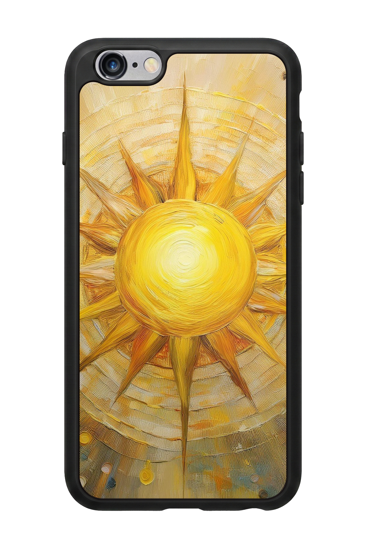iPhone 6s Plus Uyumlu Güneş Tasarımlı Glossy Premium Kılıf