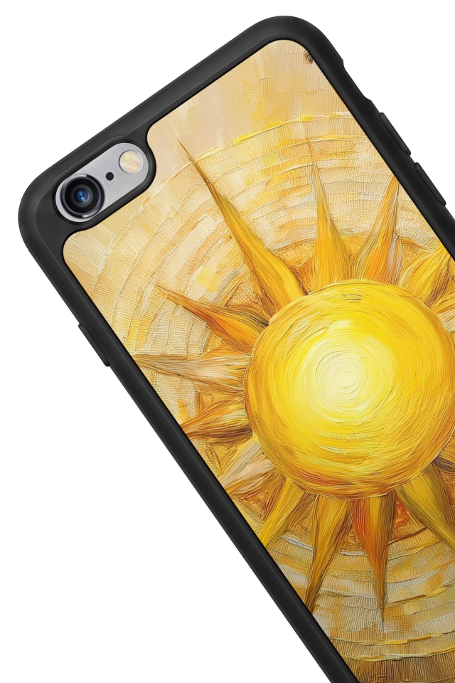 iPhone 6s Plus Uyumlu Güneş Tasarımlı Glossy Premium Kılıf