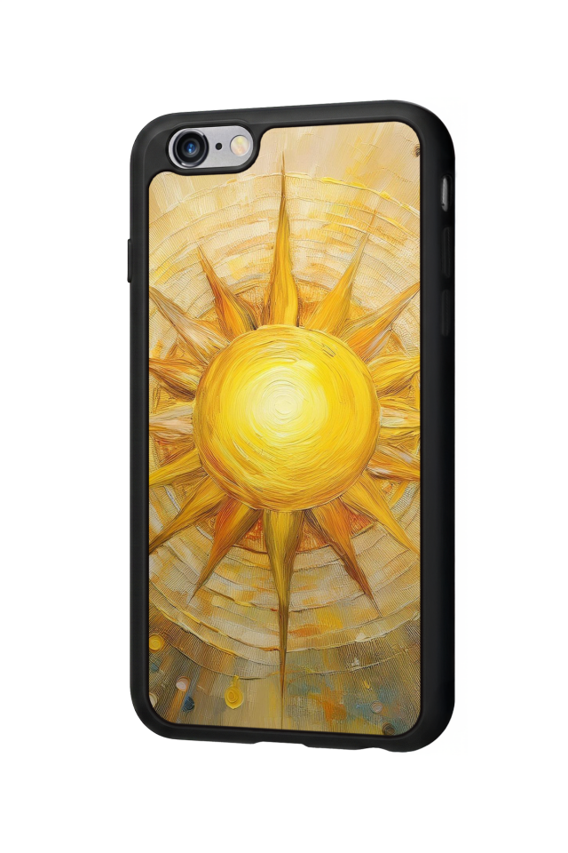 iPhone 6s Plus Uyumlu Güneş Tasarımlı Glossy Premium Kılıf