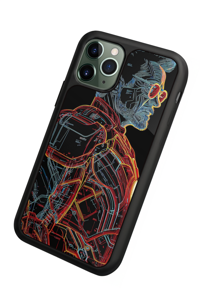 iPhone 11 Pro Uyumlu Iron Man ( Demir Adam ) Tasarımlı Glossy Premium Kılıf
