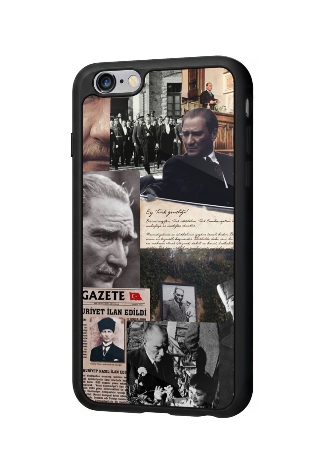 iPhone 6 Plus Uyumlu Mustafa Kemal Ataturk Tasarımlı Glossy Premium Kılıf