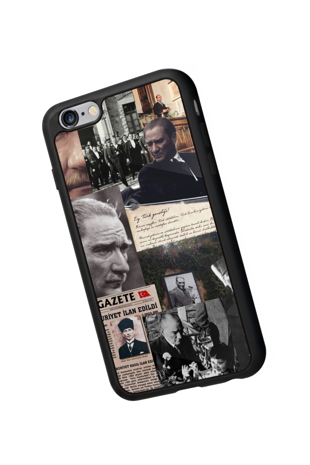 iPhone 6 Plus Uyumlu Mustafa Kemal Ataturk Tasarımlı Glossy Premium Kılıf