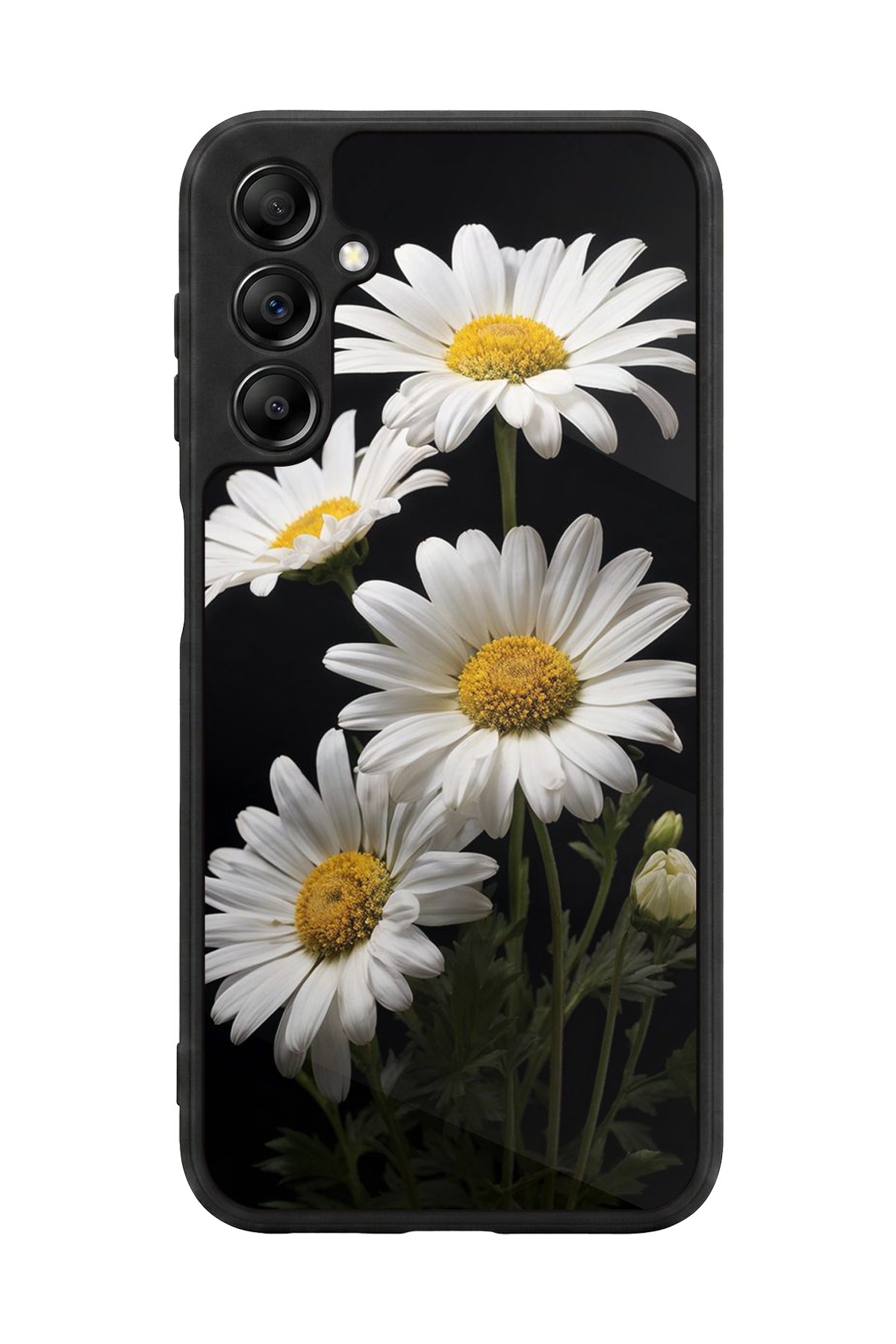 Samsung Galaxy A14 Uyumlu Papatya Tasarımlı Glossy Premium Kılıf