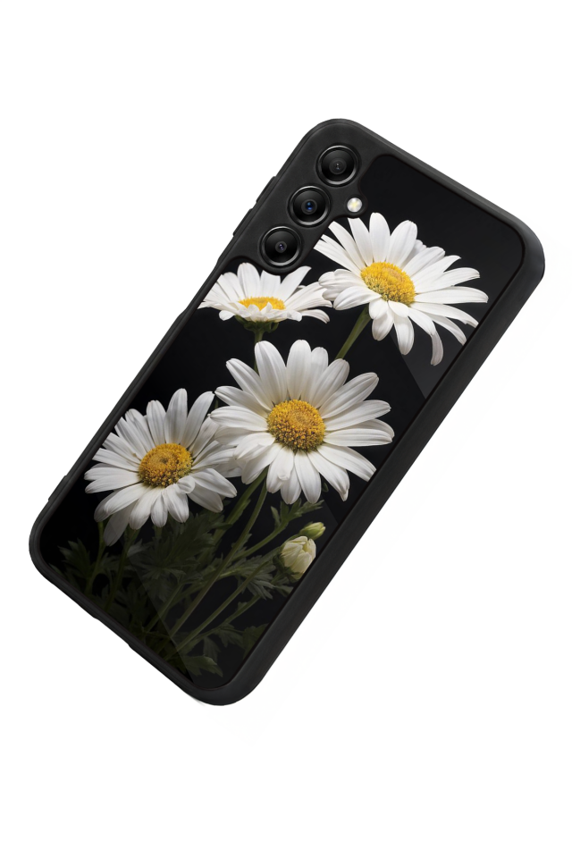 Samsung Galaxy A14 Uyumlu Papatya Tasarımlı Glossy Premium Kılıf