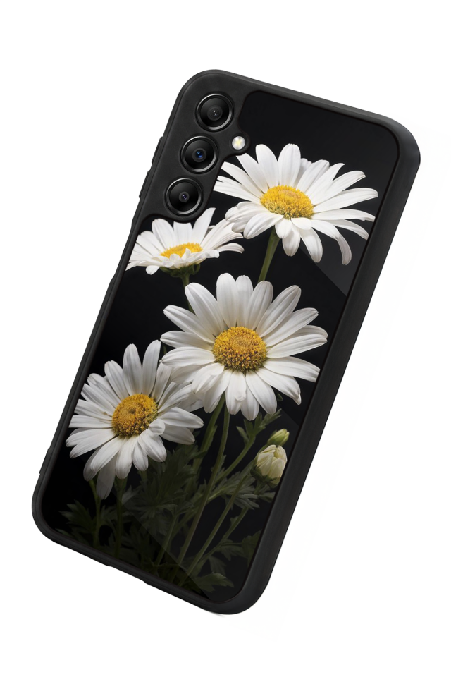Samsung Galaxy A14 Uyumlu Papatya Tasarımlı Glossy Premium Kılıf