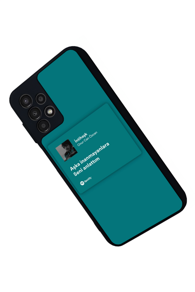 Samsung Galaxy A23 Uyumlu Sarki Sozleri Tasarımlı Glossy Premium Kılıf