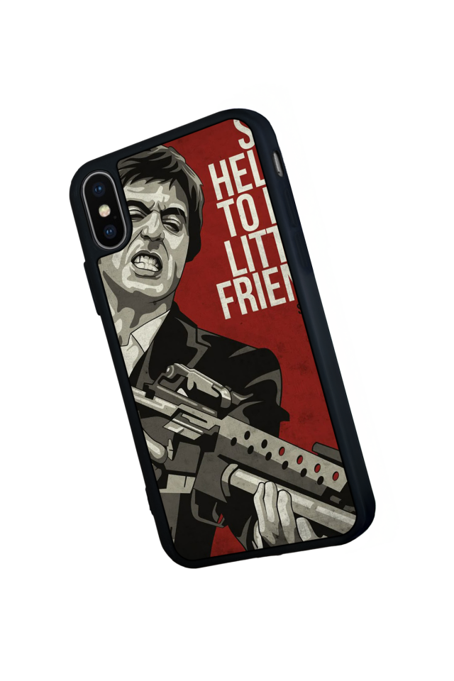 iPhone X/ XS Uyumlu Scarface Tasarımlı Glossy Premium Kılıf