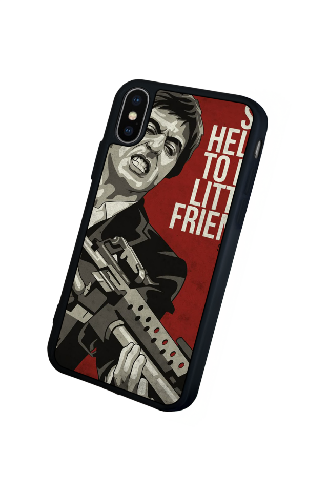 iPhone X/ XS Uyumlu Scarface Tasarımlı Glossy Premium Kılıf