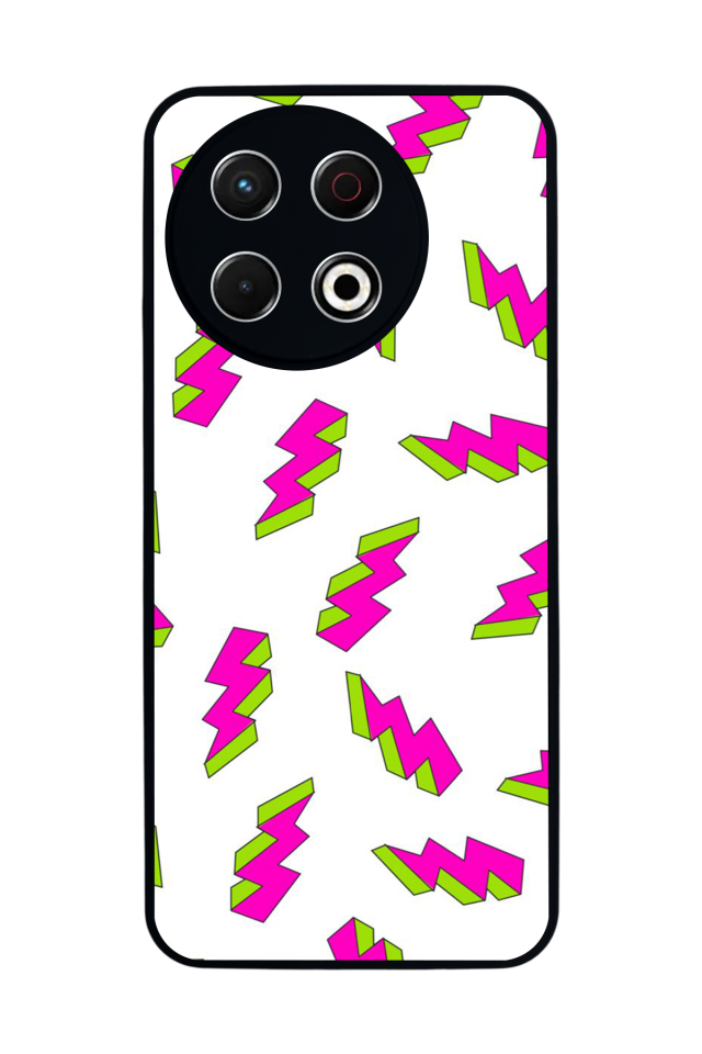 Tecno Spark 30 Pro Uyumlu Simsek Tasarımlı Glossy Premium Kılıf