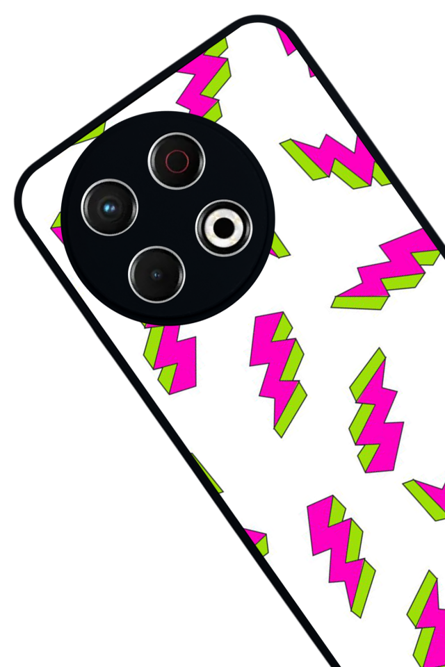 Tecno Spark 30 Pro Uyumlu Simsek Tasarımlı Glossy Premium Kılıf