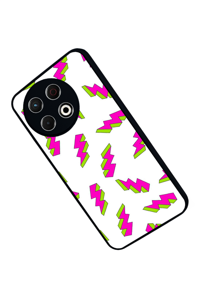 Tecno Spark 30 Pro Uyumlu Simsek Tasarımlı Glossy Premium Kılıf