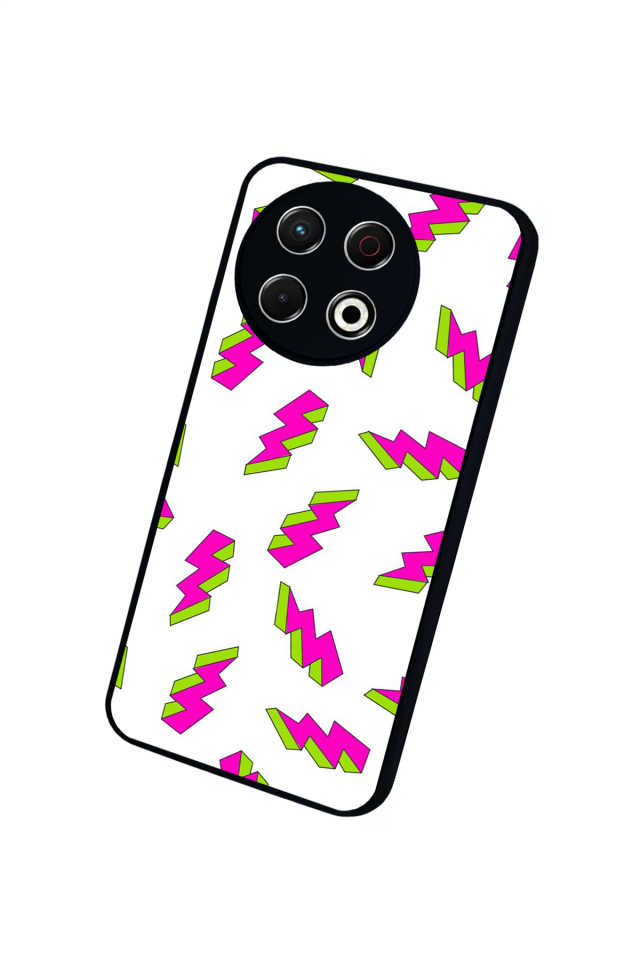 Tecno Spark 30 Pro Uyumlu Simsek Tasarımlı Glossy Premium Kılıf