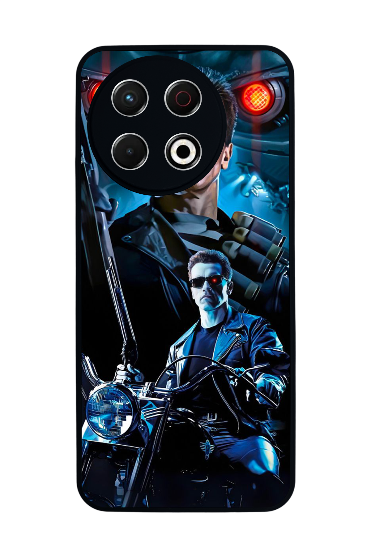 Tecno Spark 30 Pro Uyumlu Terminator Tasarımlı Glossy Premium Kılıf