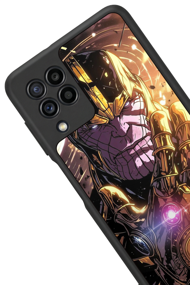 Samsung Galaxy M32 Uyumlu Thanos Tasarımlı Glossy Premium Kılıf