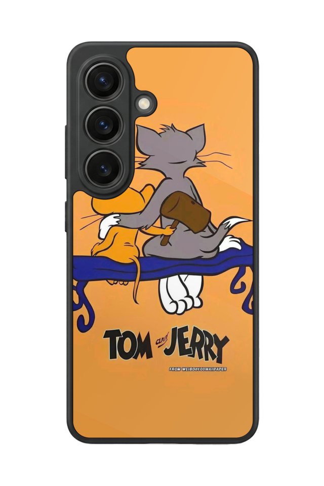 Samsung Galaxy S26 Uyumlu Tom And Jerry Tasarımlı Glossy Premium Kılıf