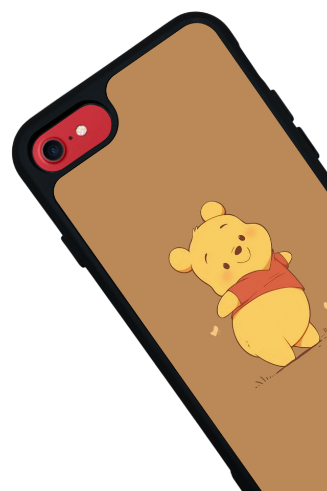 iPhone SE Uyumlu Winnie Tasarımlı Glossy Premium Kılıf