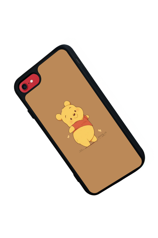 iPhone SE Uyumlu Winnie Tasarımlı Glossy Premium Kılıf