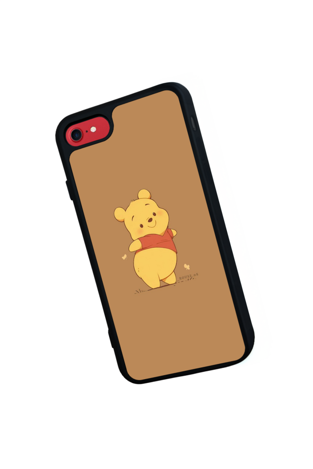 iPhone SE Uyumlu Winnie Tasarımlı Glossy Premium Kılıf