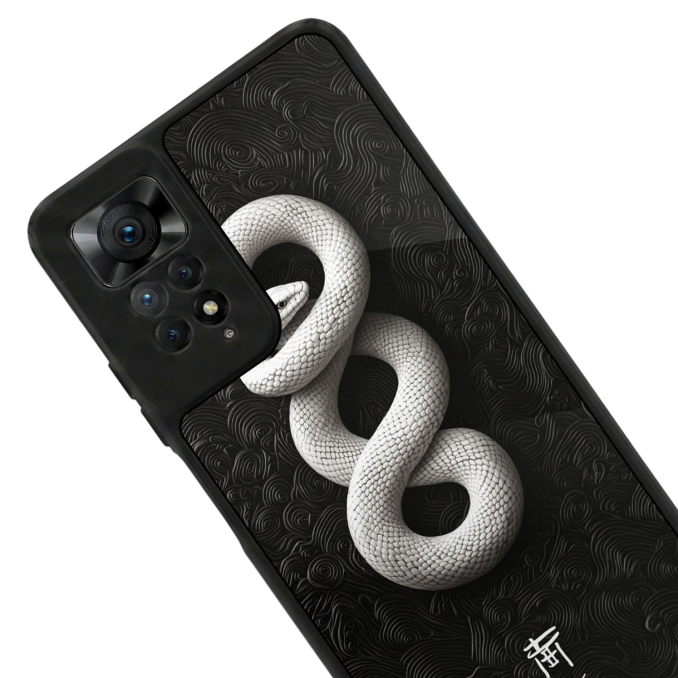 Xiaomi Redmi Note 11 Pro Uyumlu Yılan Tasarımlı Glossy Premium Kılıf