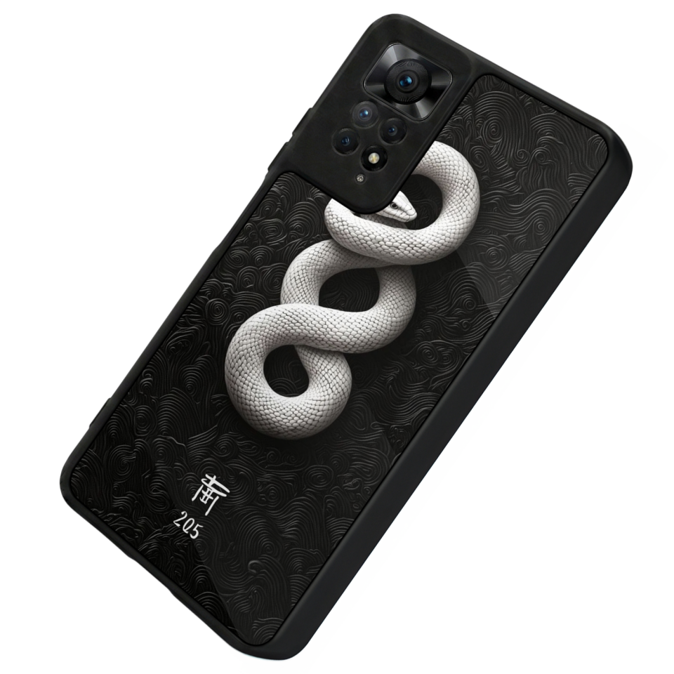 Xiaomi Redmi Note 11 Pro Uyumlu Yılan Tasarımlı Glossy Premium Kılıf