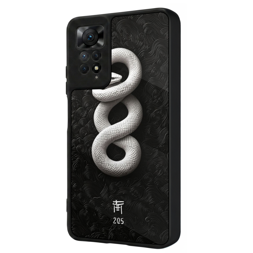 Xiaomi Redmi Note 11 Pro Uyumlu Yılan Tasarımlı Glossy Premium Kılıf