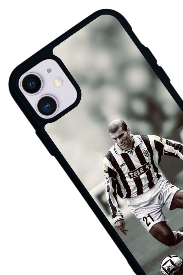 iPhone 11 Uyumlu Zidane Tasarımlı Glossy Premium Kılıf