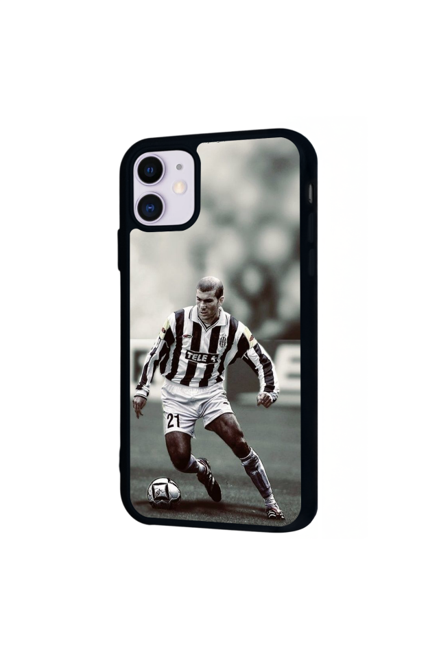 iPhone 11 Uyumlu Zidane Tasarımlı Glossy Premium Kılıf