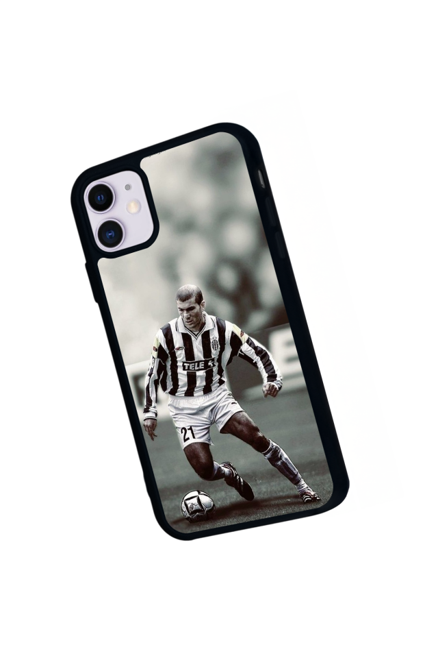 iPhone 11 Uyumlu Zidane Tasarımlı Glossy Premium Kılıf