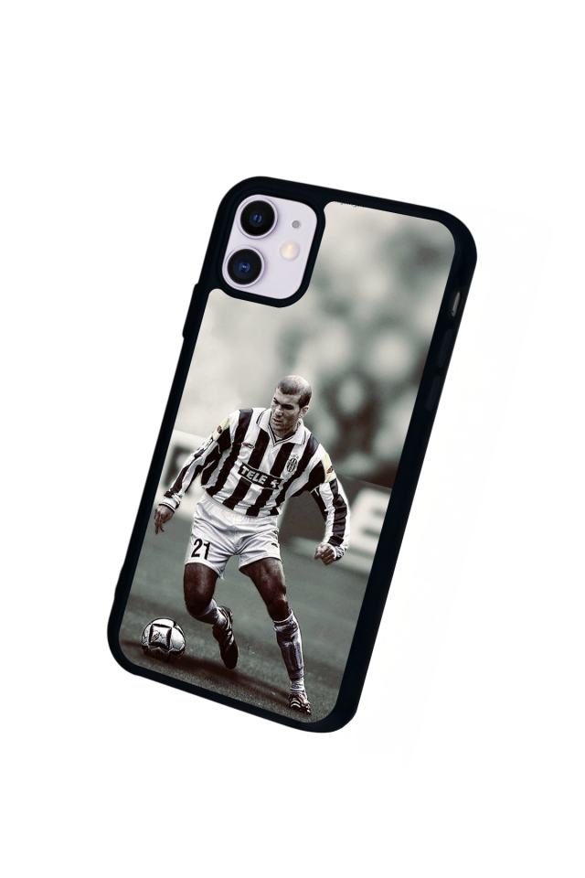 iPhone 11 Uyumlu Zidane Tasarımlı Glossy Premium Kılıf