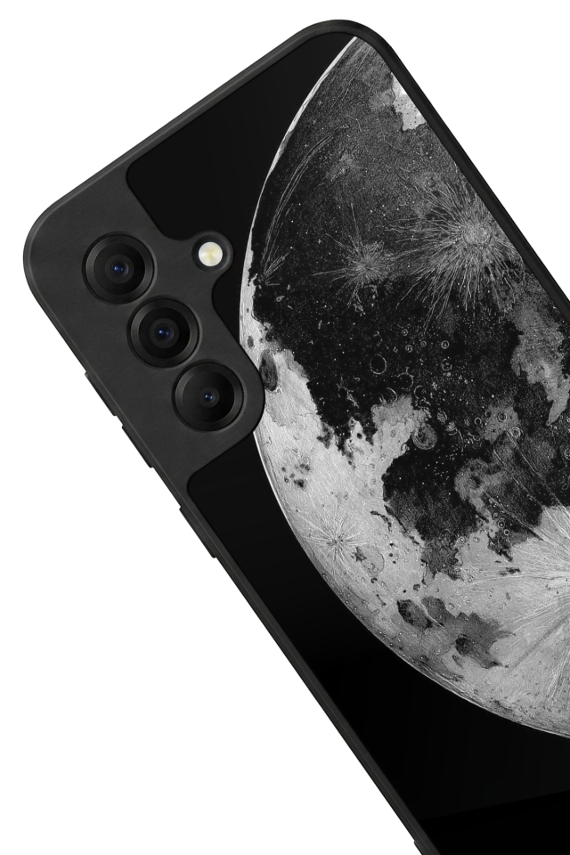 Samsung Galaxy A17 Uyumlu Ay Tasarımlı Glossy Premium Kılıf