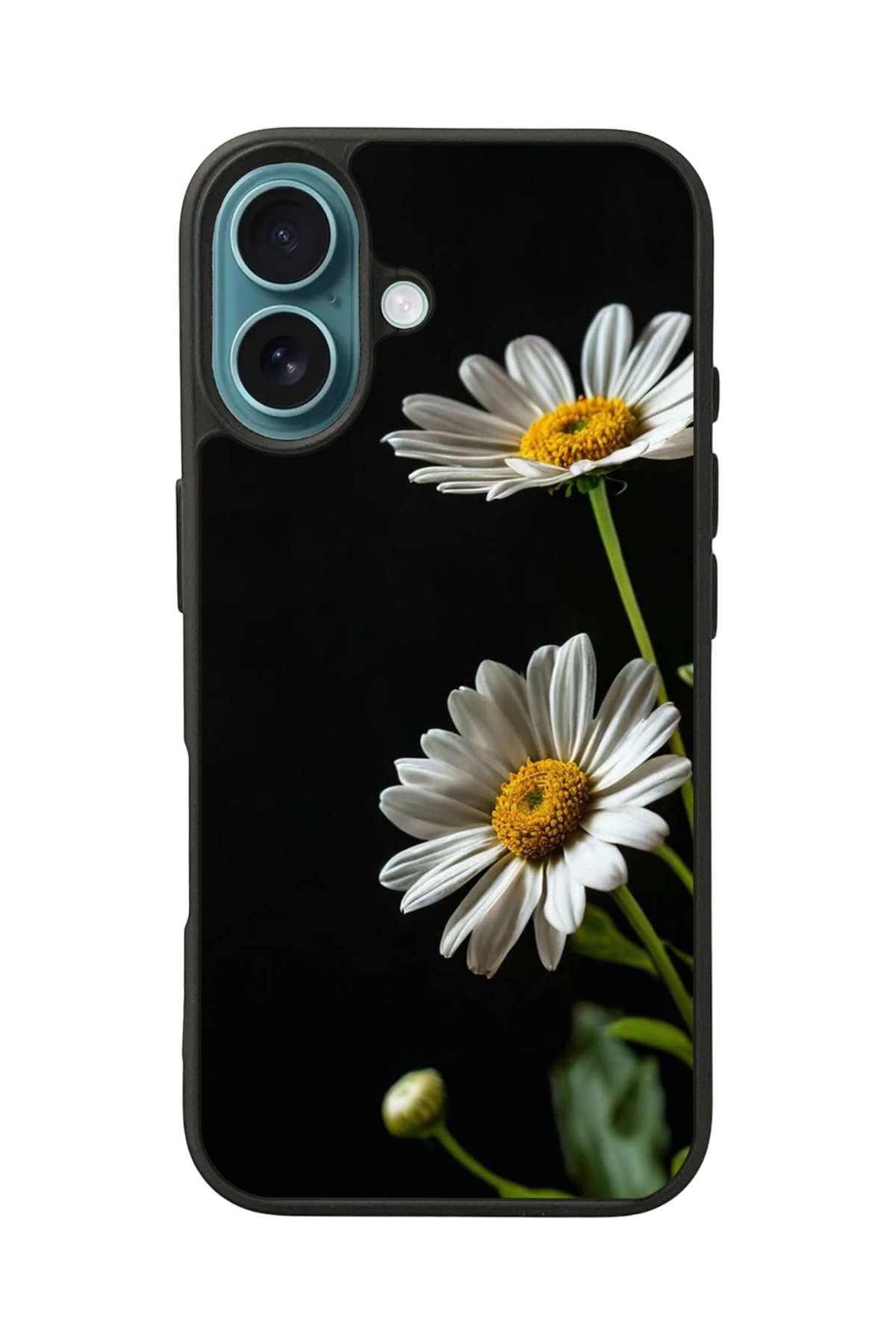 iPhone 16 Uyumlu Cicek Tasarımlı Glossy Premium Kılıf