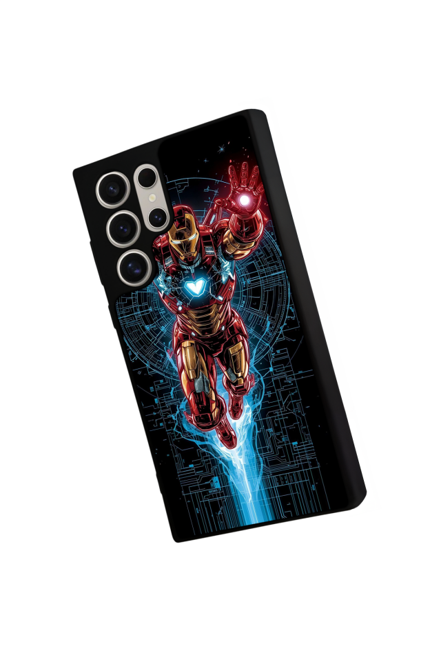 Samsung Galaxy S23 Ultra Uyumlu Iron Man ( Demir Adam ) Tasarımlı Glossy Premium Kılıf