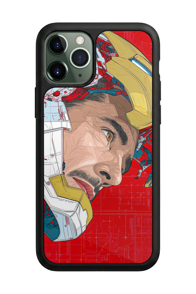 iPhone 11 Pro Uyumlu Iron Man ( Demir Adam ) Tasarımlı Glossy Premium Kılıf