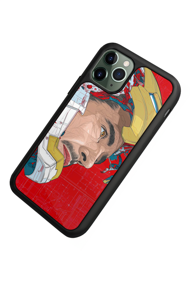 iPhone 11 Pro Uyumlu Iron Man ( Demir Adam ) Tasarımlı Glossy Premium Kılıf