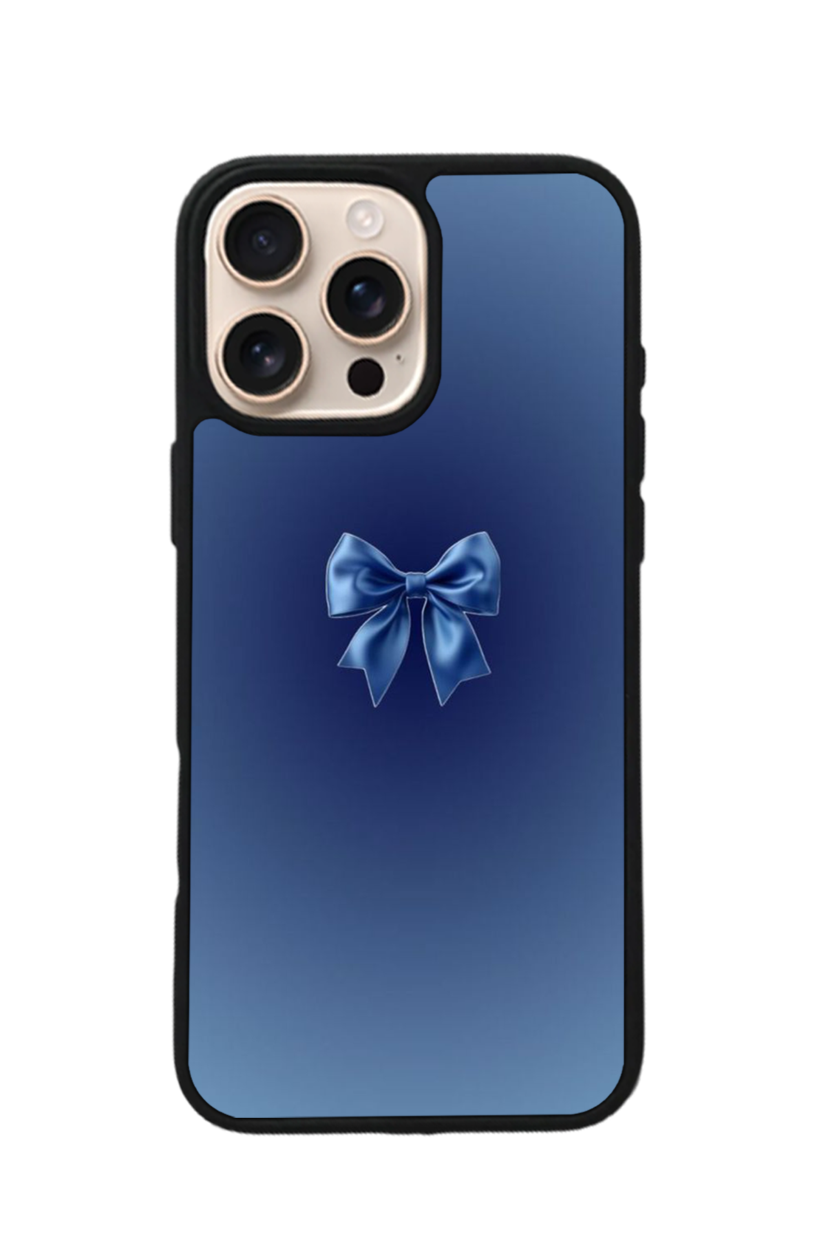 iPhone 16 Pro Max Uyumlu Kurdele Tasarımlı Glossy Premium Kılıf