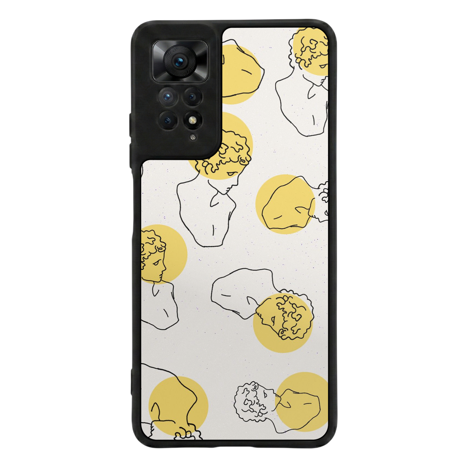Xiaomi Redmi Note 12 Pro Uyumlu Line Art Tasarımlı Glossy Premium Kılıf