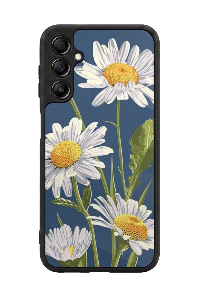 Samsung Galaxy A14 Uyumlu Papatya Tasarımlı Glossy Premium Kılıf