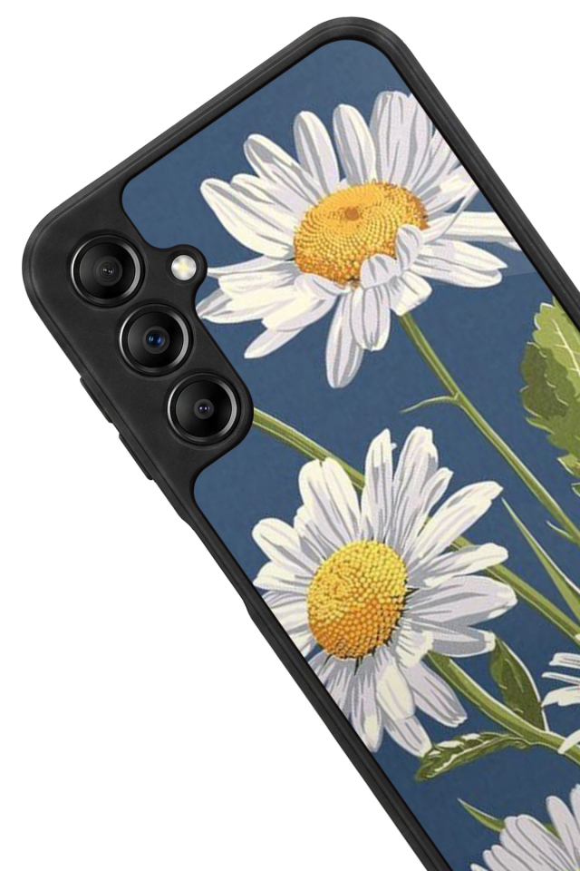 Samsung Galaxy A14 Uyumlu Papatya Tasarımlı Glossy Premium Kılıf