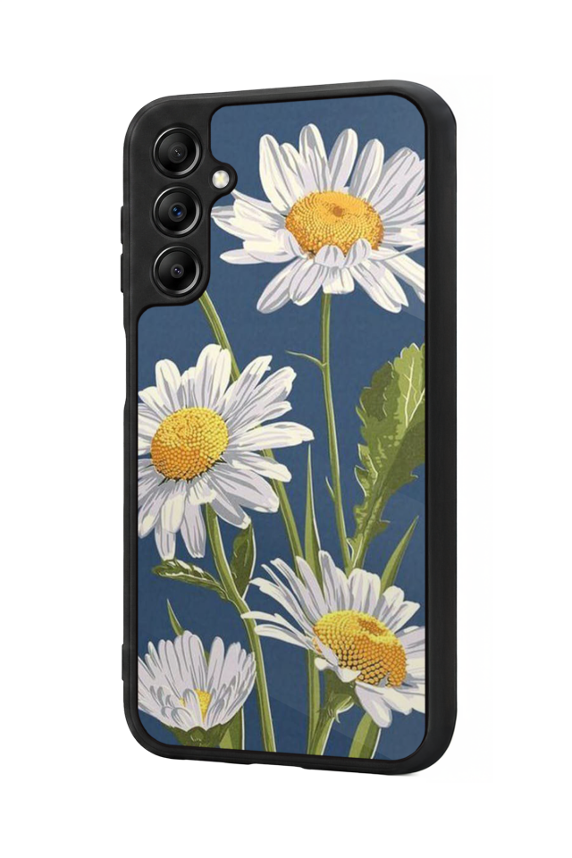 Samsung Galaxy A14 Uyumlu Papatya Tasarımlı Glossy Premium Kılıf