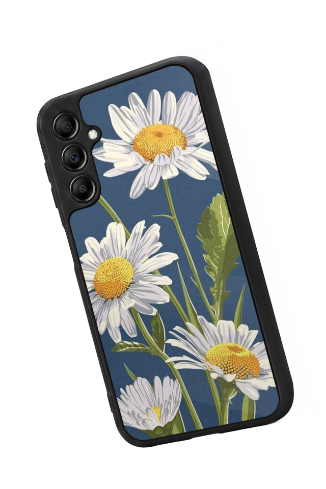 Samsung Galaxy A14 Uyumlu Papatya Tasarımlı Glossy Premium Kılıf