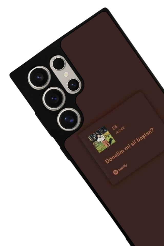 Samsung Galaxy S22 Ultra Uyumlu Sarki Sozleri Tasarımlı Glossy Premium Kılıf