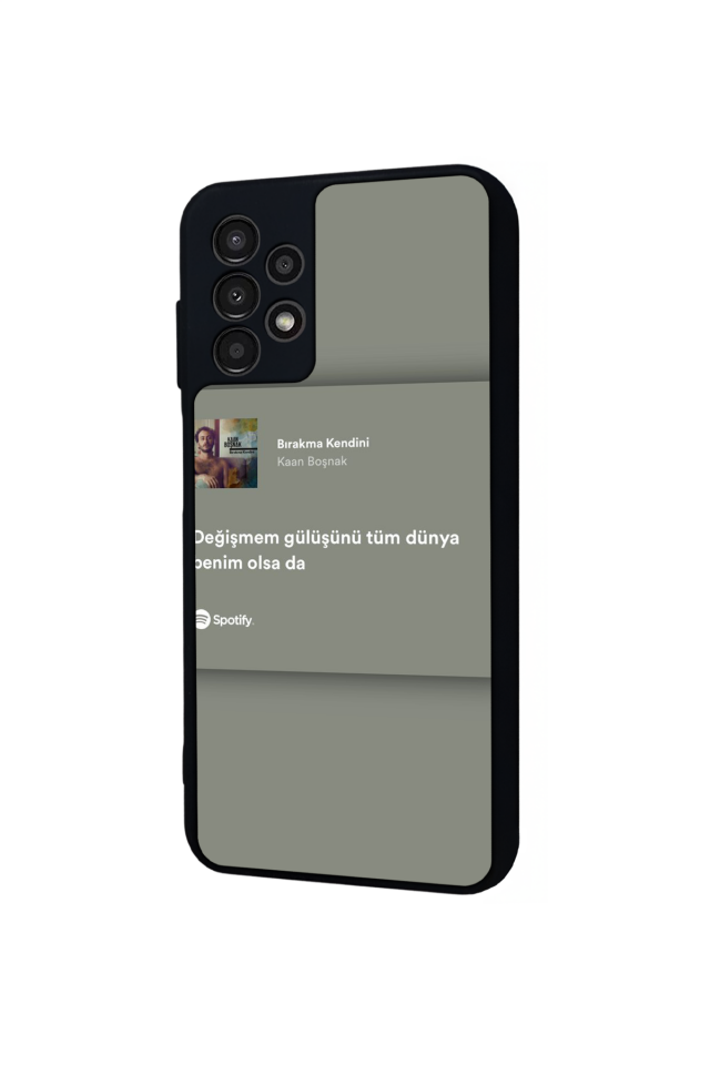 Samsung Galaxy A23 Uyumlu Sarki Sozleri Tasarımlı Glossy Premium Kılıf