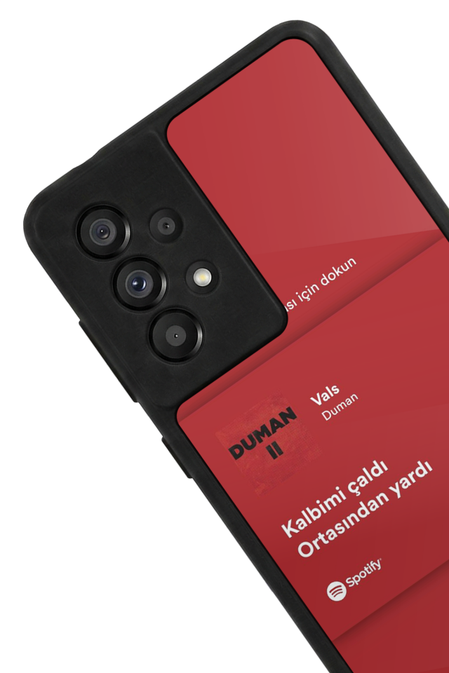 Samsung Galaxy A73 Uyumlu Sarki Sozleri Tasarımlı Glossy Premium Kılıf