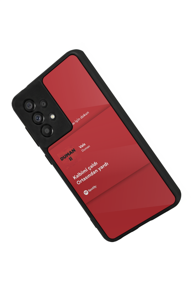 Samsung Galaxy A73 Uyumlu Sarki Sozleri Tasarımlı Glossy Premium Kılıf