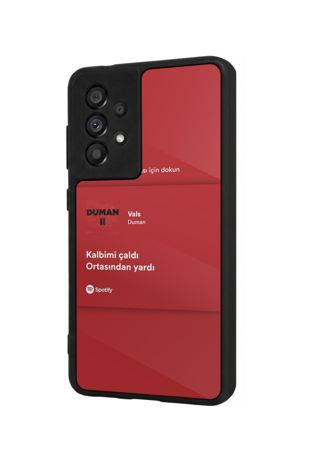 Samsung Galaxy A73 Uyumlu Sarki Sozleri Tasarımlı Glossy Premium Kılıf