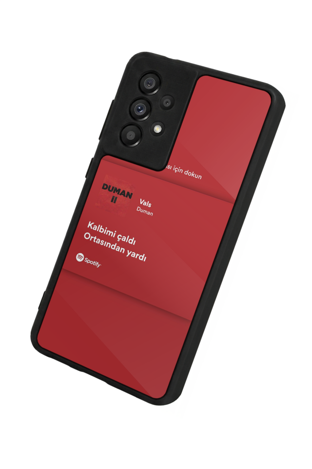 Samsung Galaxy A73 Uyumlu Sarki Sozleri Tasarımlı Glossy Premium Kılıf